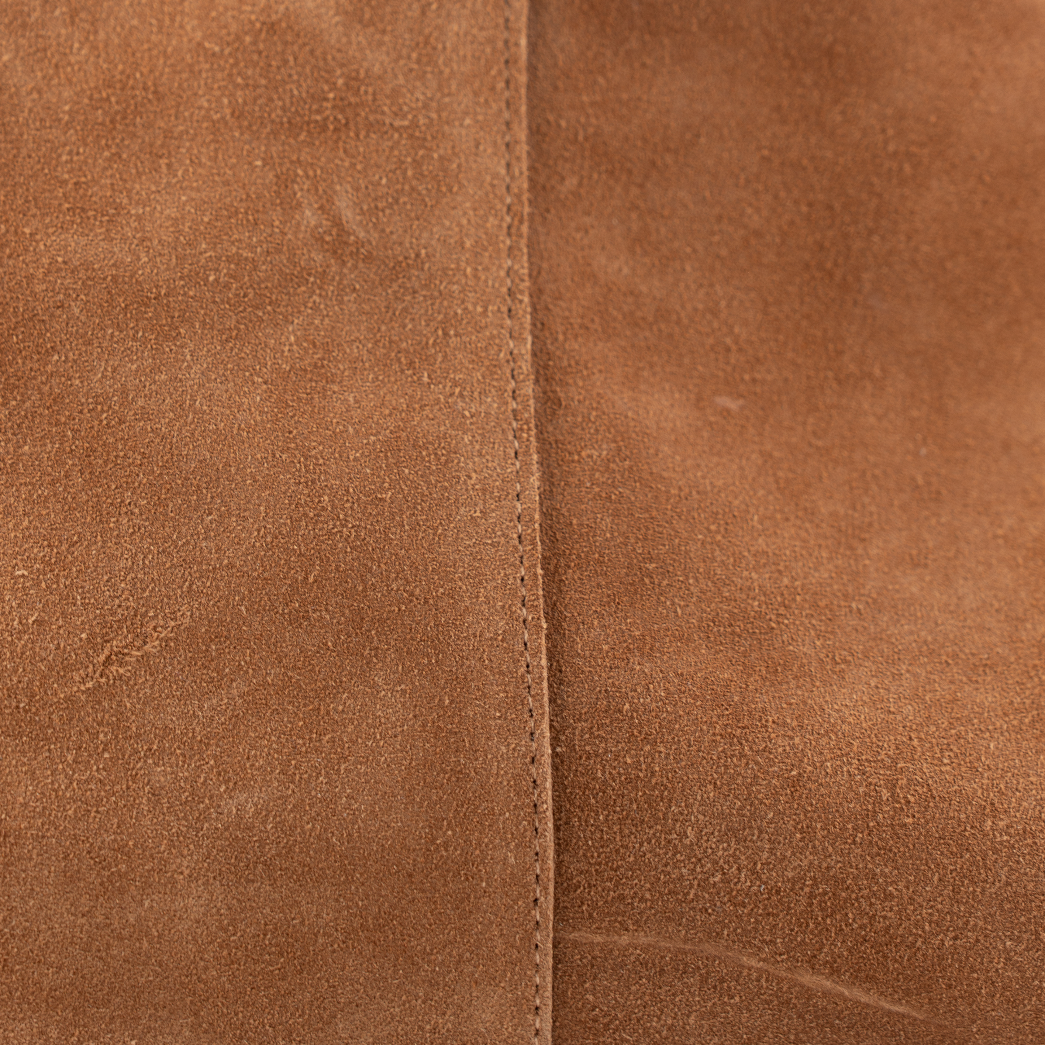 SUEDE TOTE BAG - CAMEL