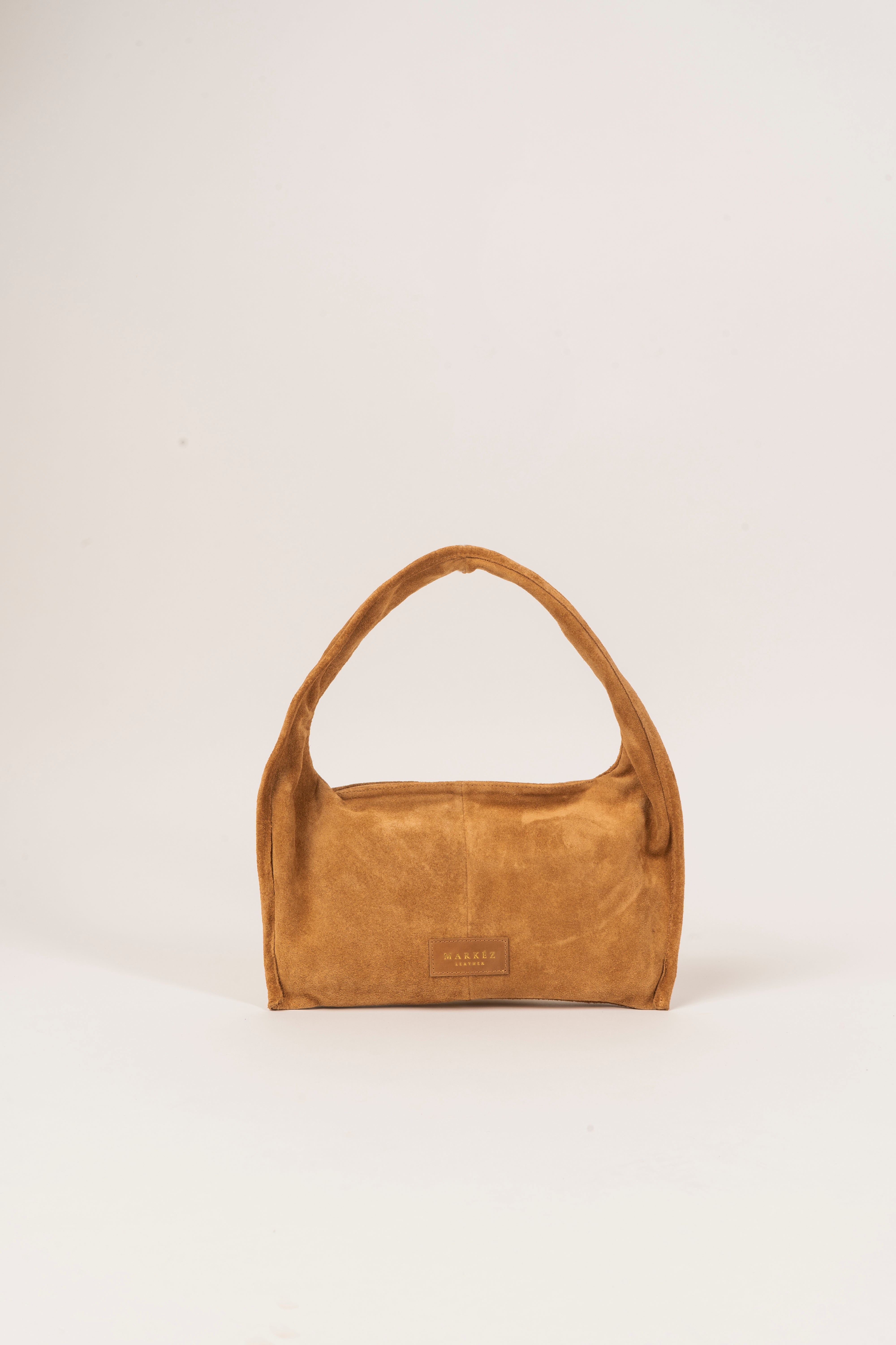 ENZA BAG – SUEDE CAMEL