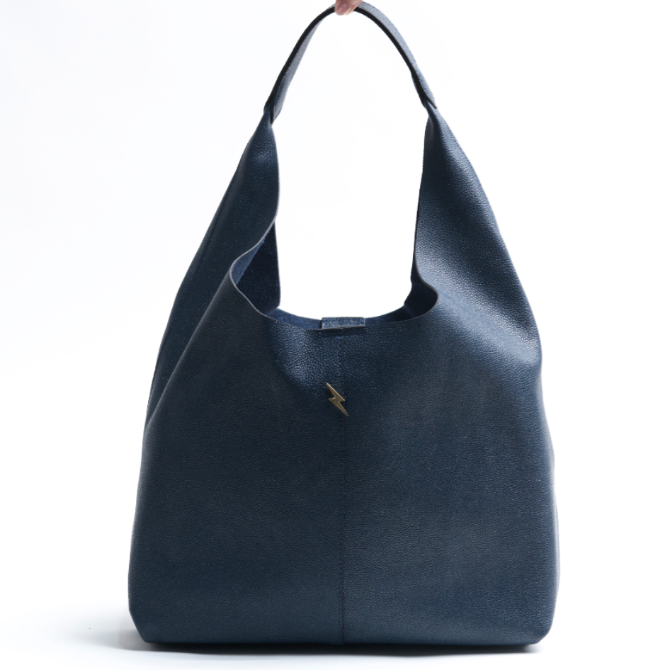 TOTE BAG - METALLIC BLUE
