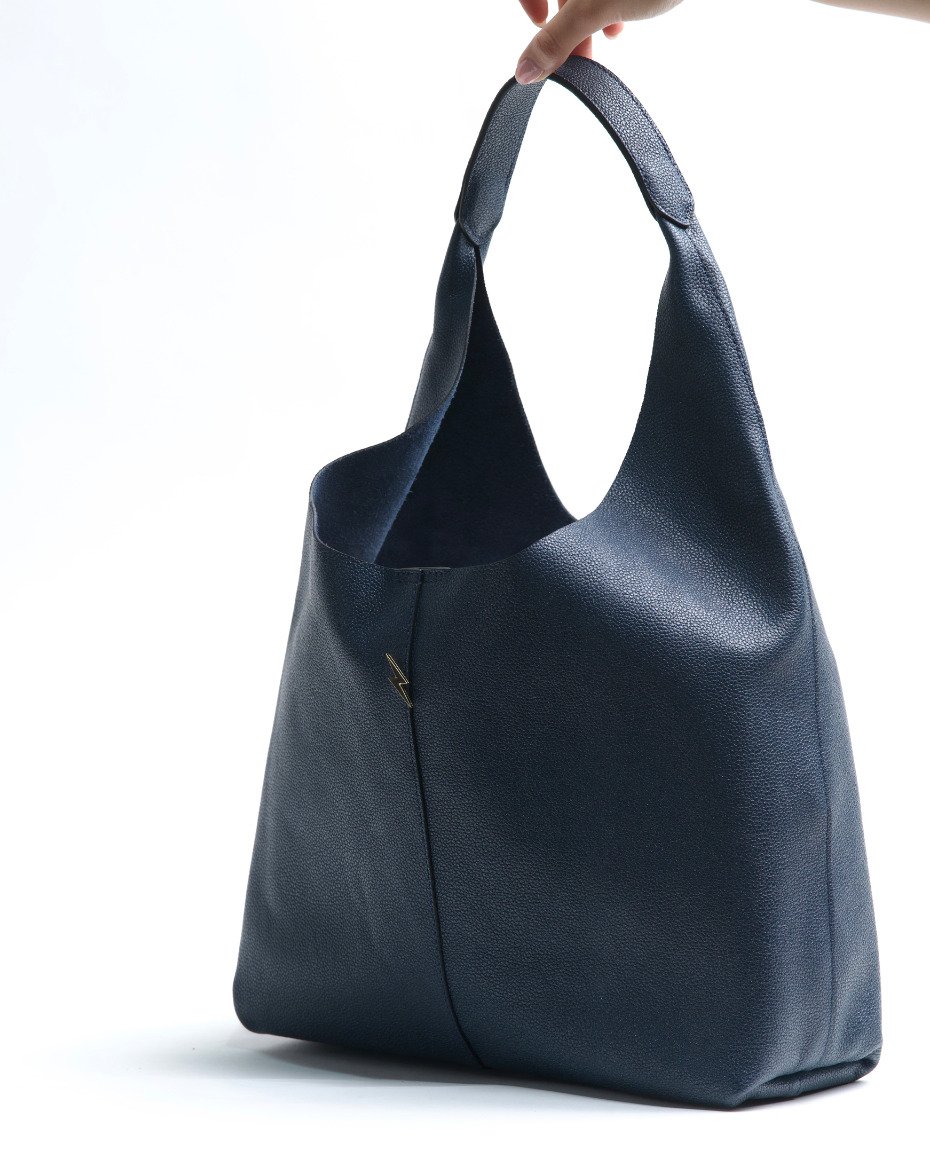 TOTE BAG - METALLIC BLUE