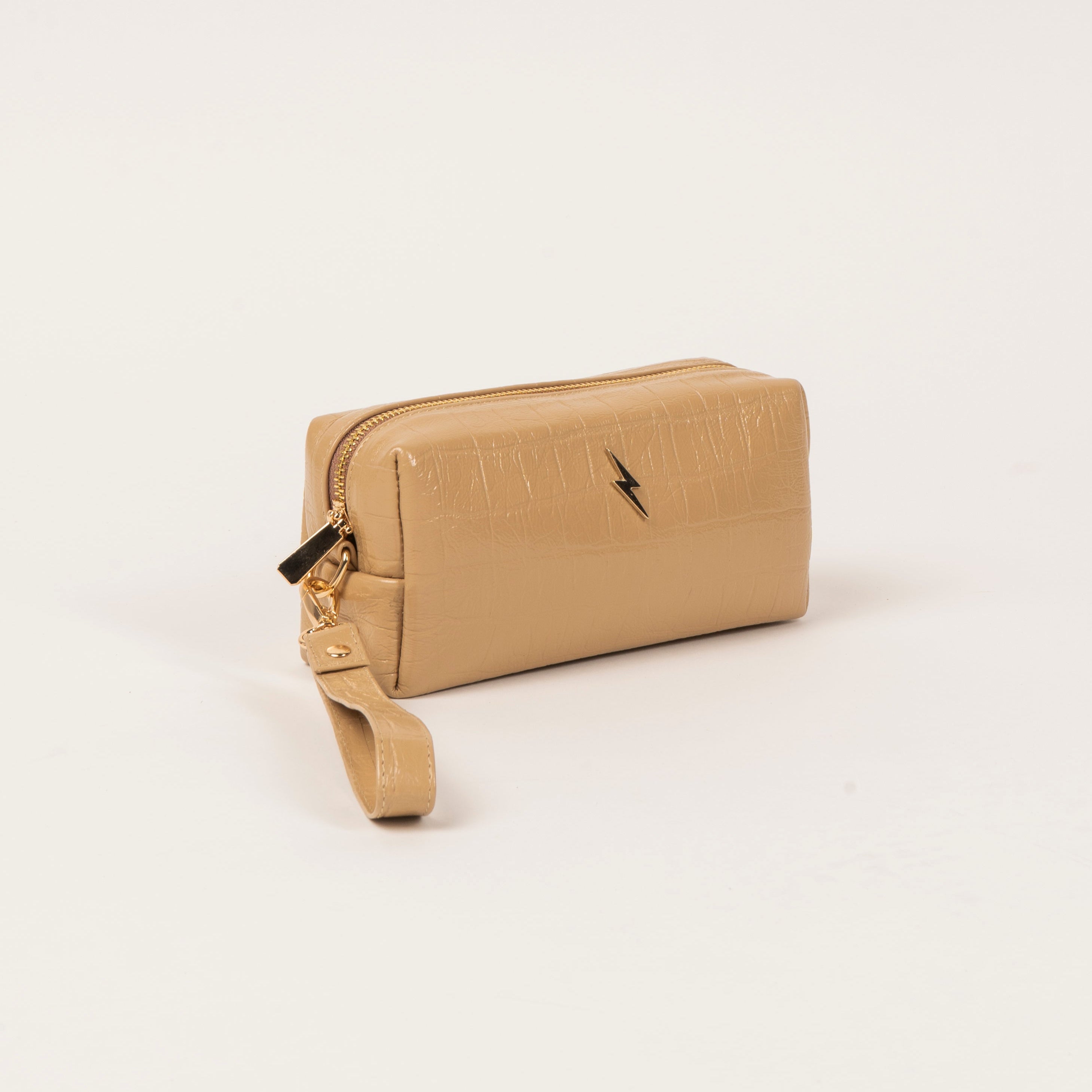 CROC POUCH – BEIGE