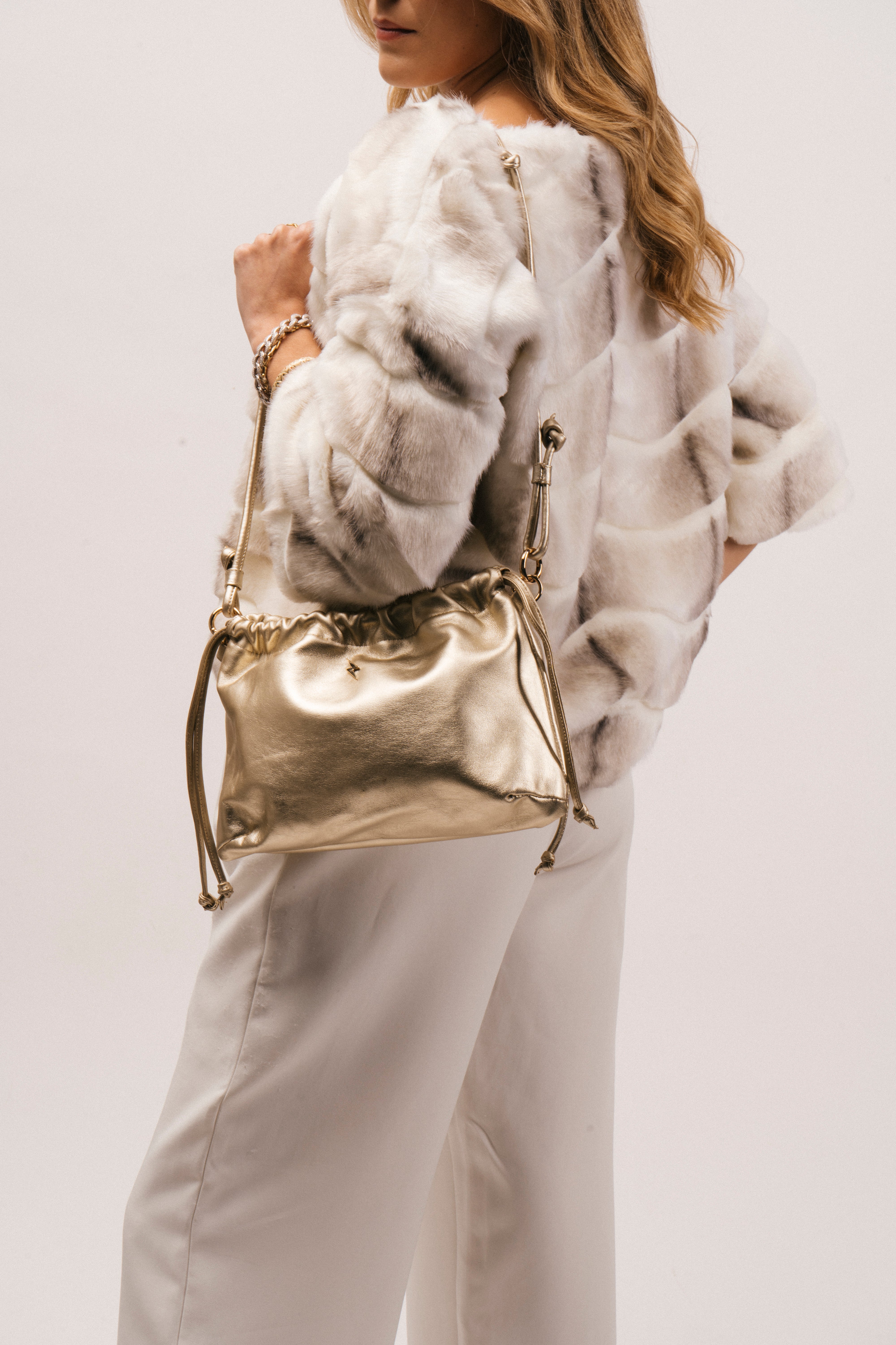 KAÏA CLUTCH – CHAMPAGNE GOLD