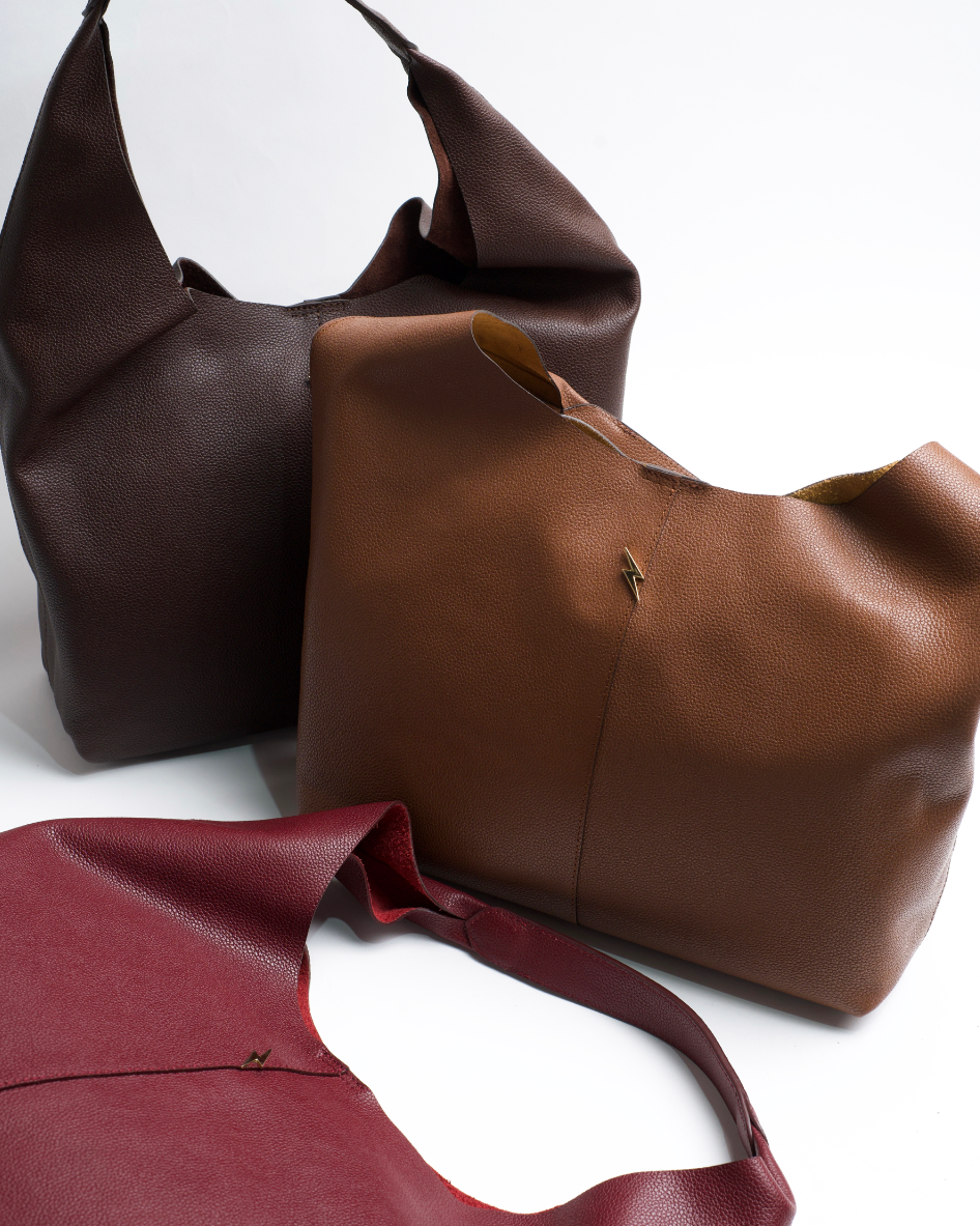 SUEDE TOTE BAG - CAMEL
